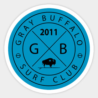 Gray Buffalo Surf Club Sticker